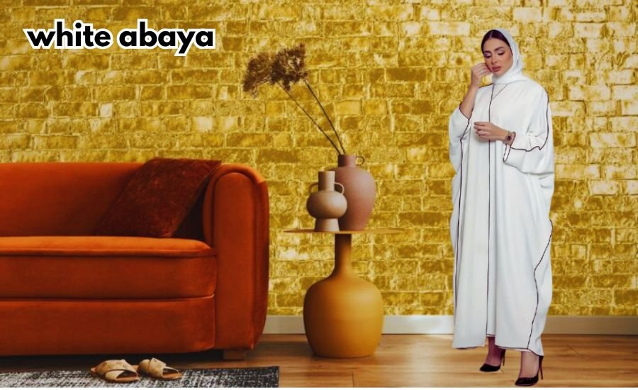 white abaya