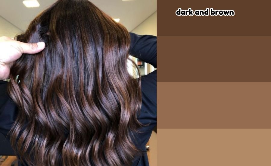 dark and brown