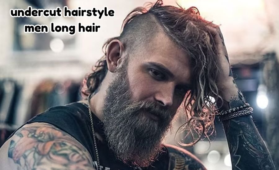 undercut hairstyle men long hair