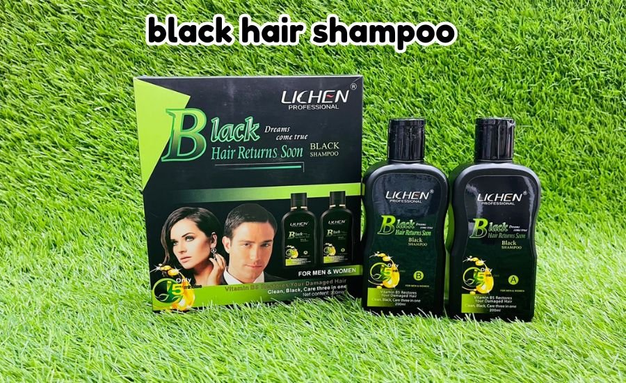 black hair shampoo