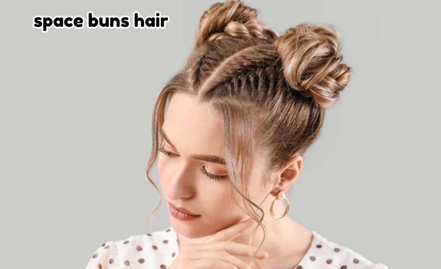 space buns hair